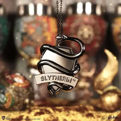 Figurine Harry Potter slytherin crest silver hanging ornament